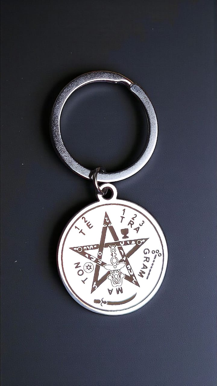 llavero tetragramaton acero inoxidable amuleto pentagrama llavero tetragramaton acero inoxidable amuleto pentagrama