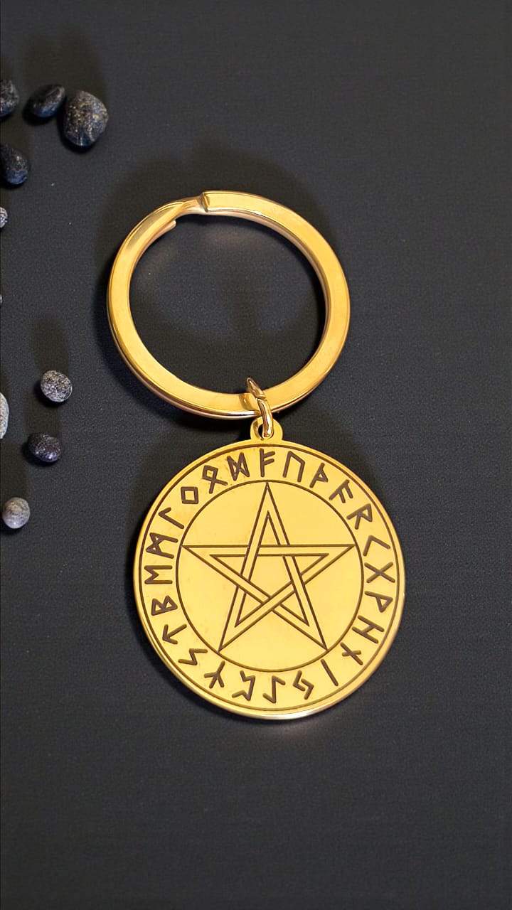 llavero tetragramaton acero inoxidable amuleto pentagrama llavero tetragramaton acero inoxidable amuleto pentagrama