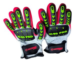 guante mecanico antivibracion m60 pro rojo / 19 cm