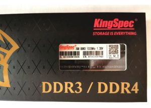 memoria king spec 2gb ddr3 pc3 12800 1.35v