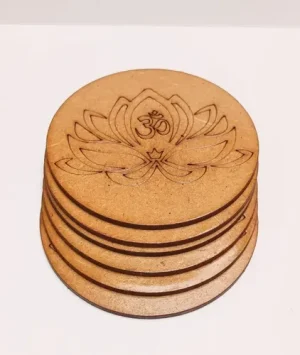 posavasos diseño flor de loto