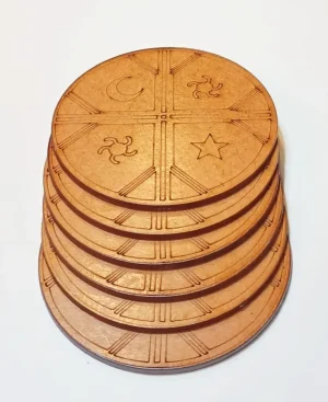 posavasos diseño cultrum mapuche 2