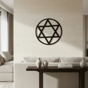 estrella de david mdf 40 cms