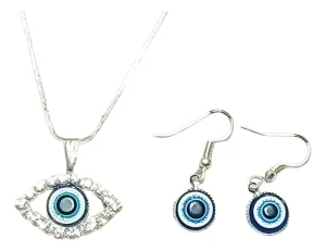 set collar ojo turco + aros