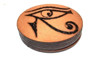posavasos diseño ojo de horus pack 6 unidades
