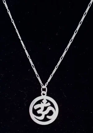 collar om cadena de plata 925 45 cms
