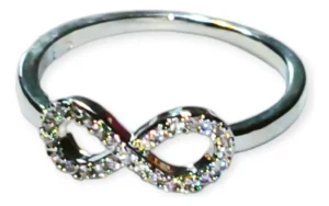 anillo de plata 925 simbolo infinito mujer
