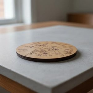 posavasos modelo tetragramaton 10cm pack 6unid