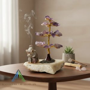 arbol de la felicidad piedras naturales amatista