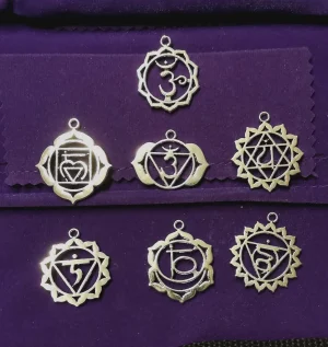 colgantes siete chakras (set 7 unidades)