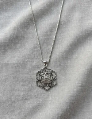 collar semilla de la vida flor mandala geometria sagrada