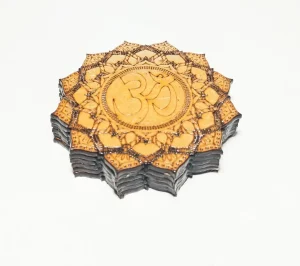 posavasos mandala om pack 6 unidades