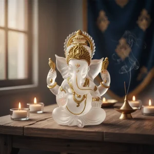 figura decorativa diosa hindu ganesha 14cm colores