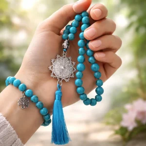 código sagrado color turquesa + pulsera