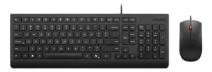 kit de teclado y mouse lenovo con cable lenovo essential negro