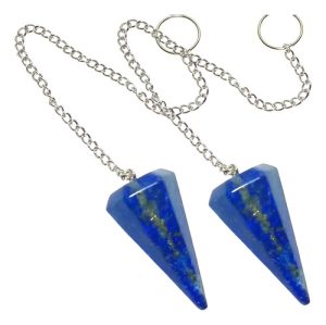 péndulo gema reiki lapislazuli