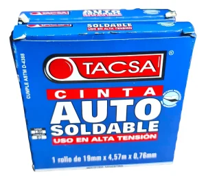 cinta auto soldable 19 mm x 4.57 m x 0,76 mm negro