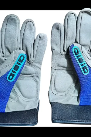 guantes antivibración fullgen gris con azul talla l