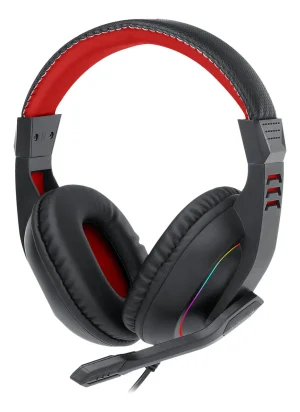 audifonos gamer redragon ares h120 rgb, conector 3.5, negro