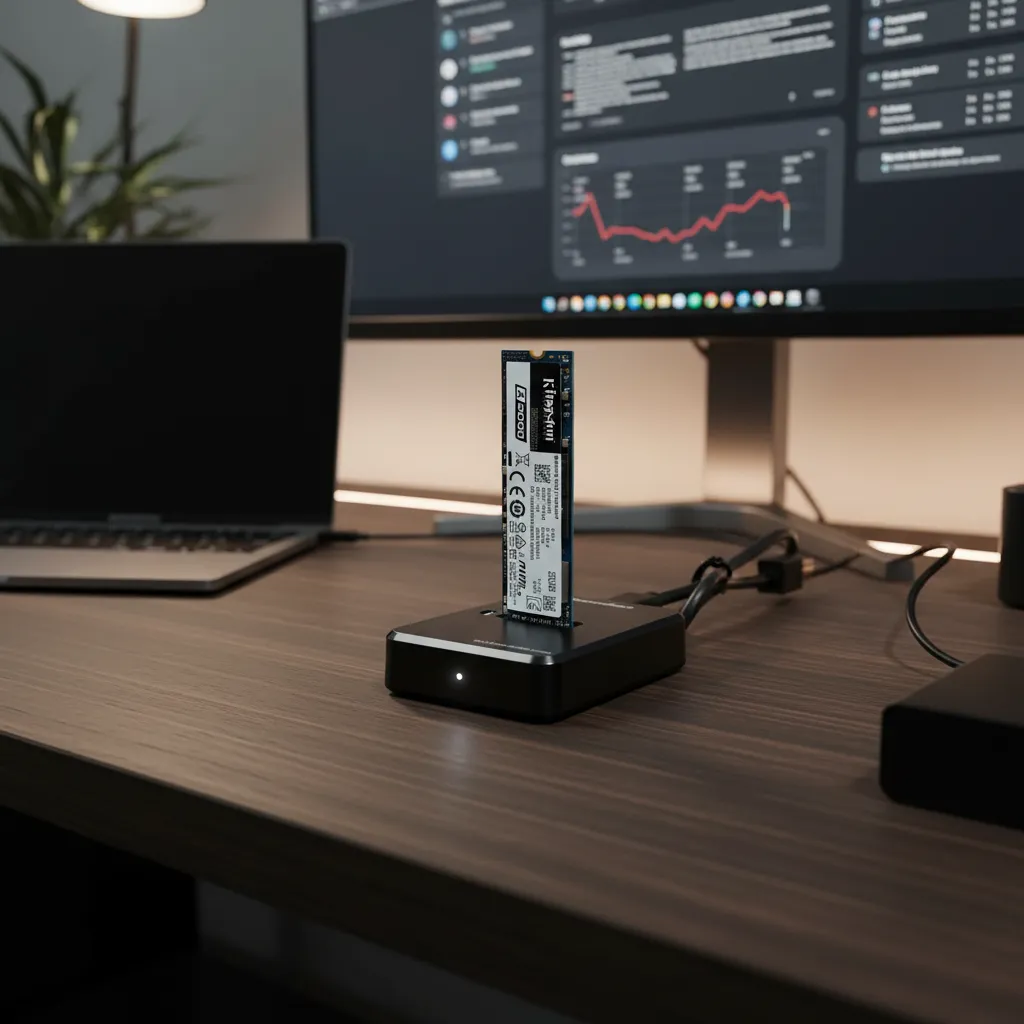 Nosotros docking station para disco ssd m.2 nvme blueendless sd03a