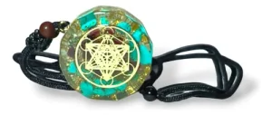 colgante orgonita metatron turquesa