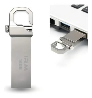 pendrive usb 3.0 flash drive 16 gb llavero metalico plateado