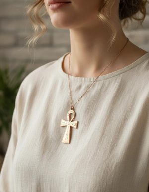 cruz de ankh cobre de símbolo de protección