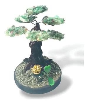 arbolito de la felicidad bonsai piedras naturales jade