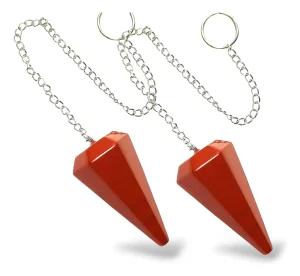 péndulo adivinación reiki gema rojo jaspe